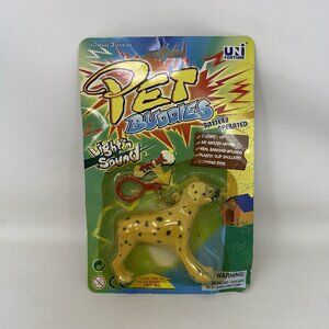 Vintage Uni Fortune Pet Buddies Dalmatian Battery Operated Keychain